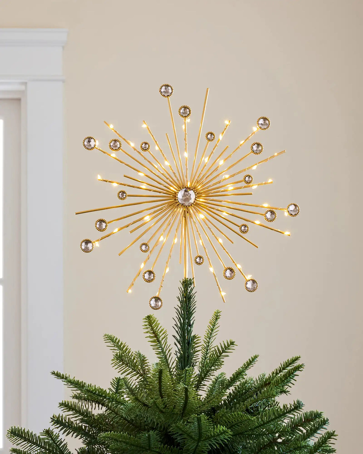 Lit Starburst Christmas Tree Topper