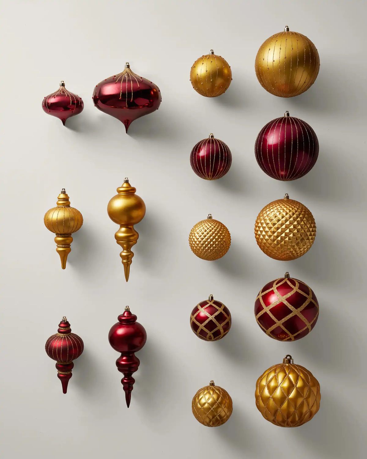 Royal Burgundy Shatter-Resistant Ornaments