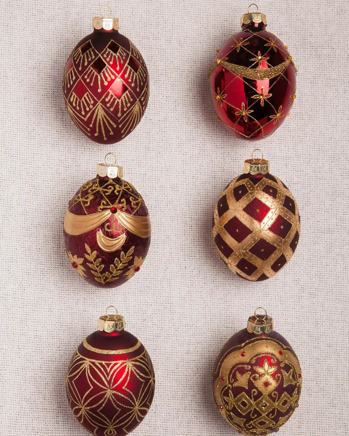 Brilliant Bordeaux Ornament Collection