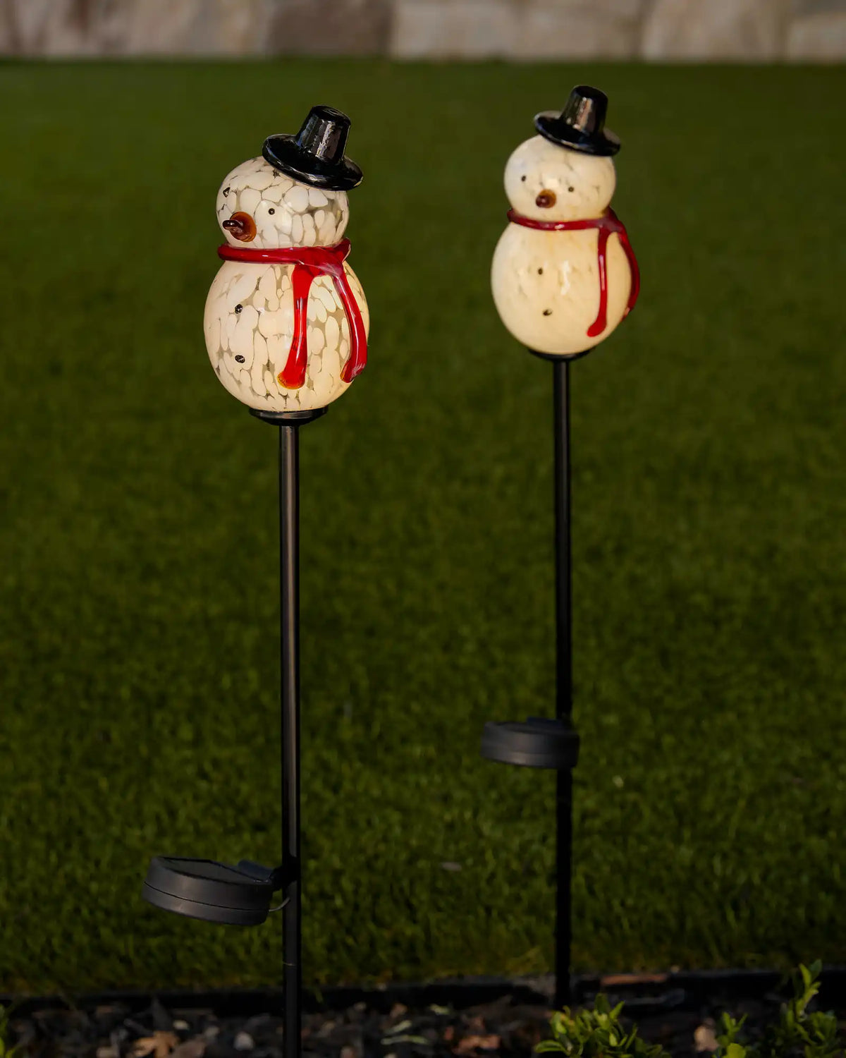 Solar Snowman Pathway Lights