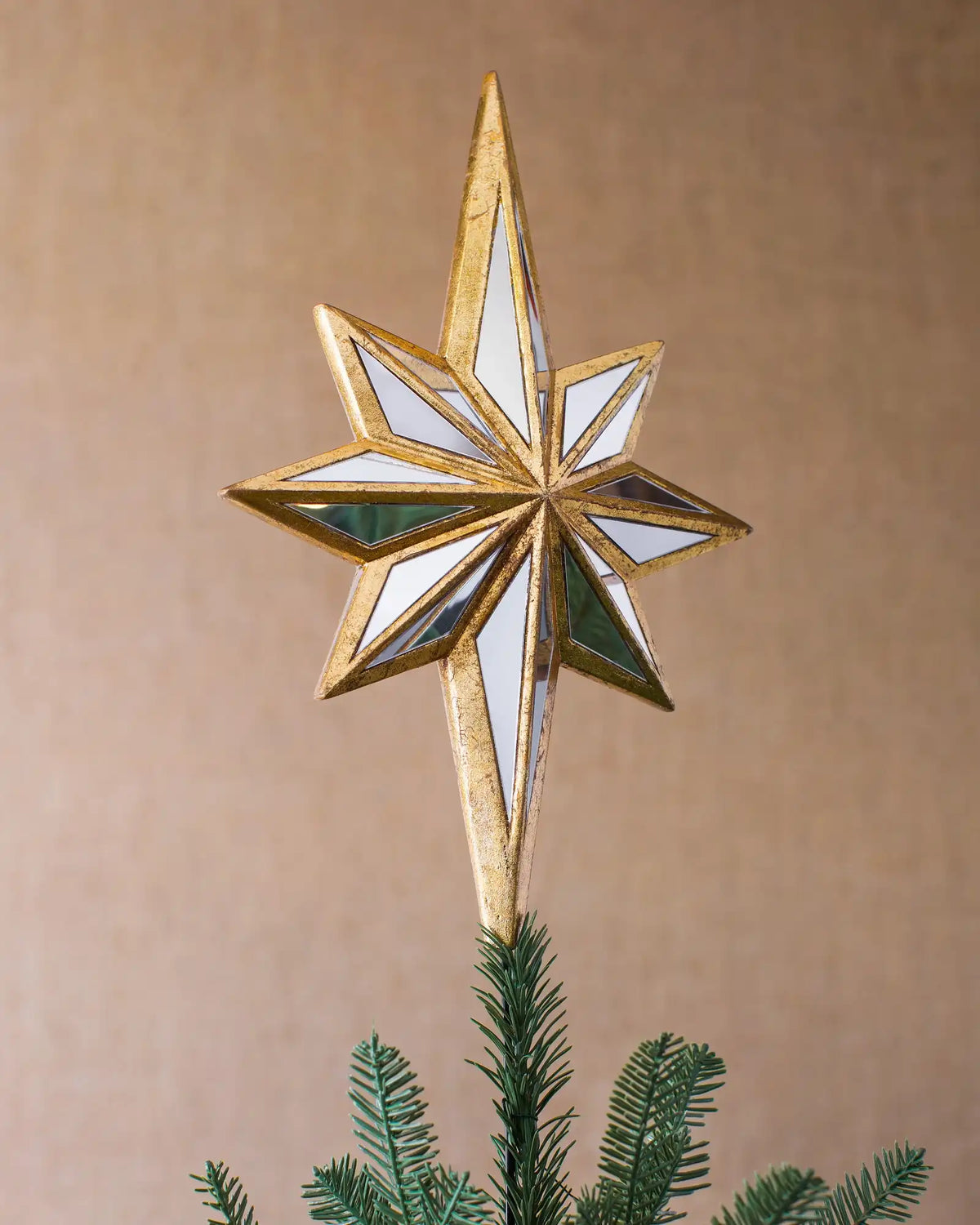 Mirrored Star Christmas Tree Topper