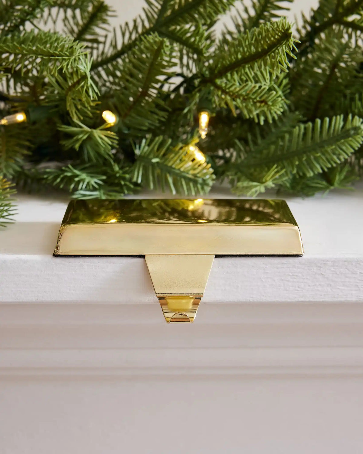 Gold Flat Top Stocking Holders