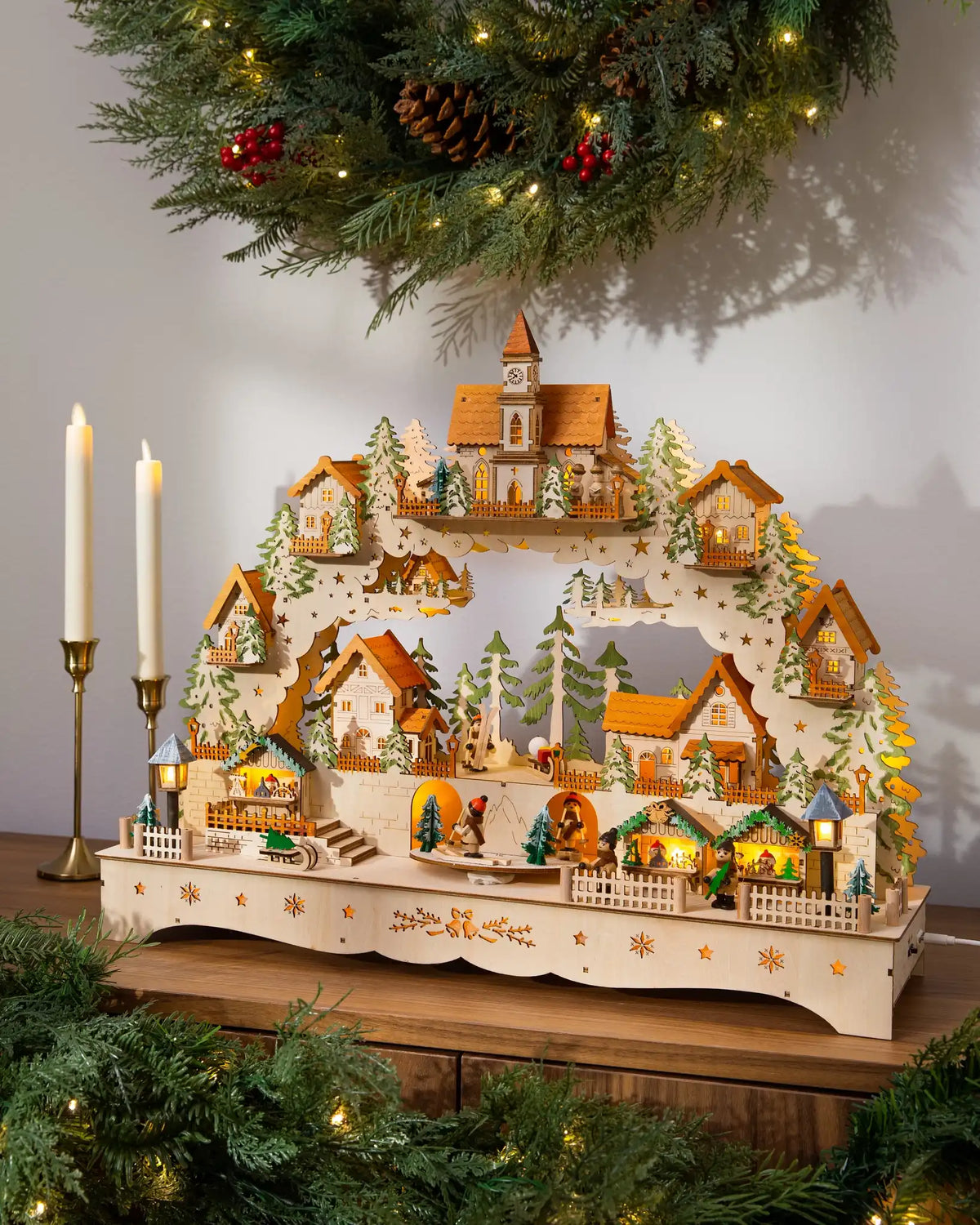 Lit Wooden Animated Scenes