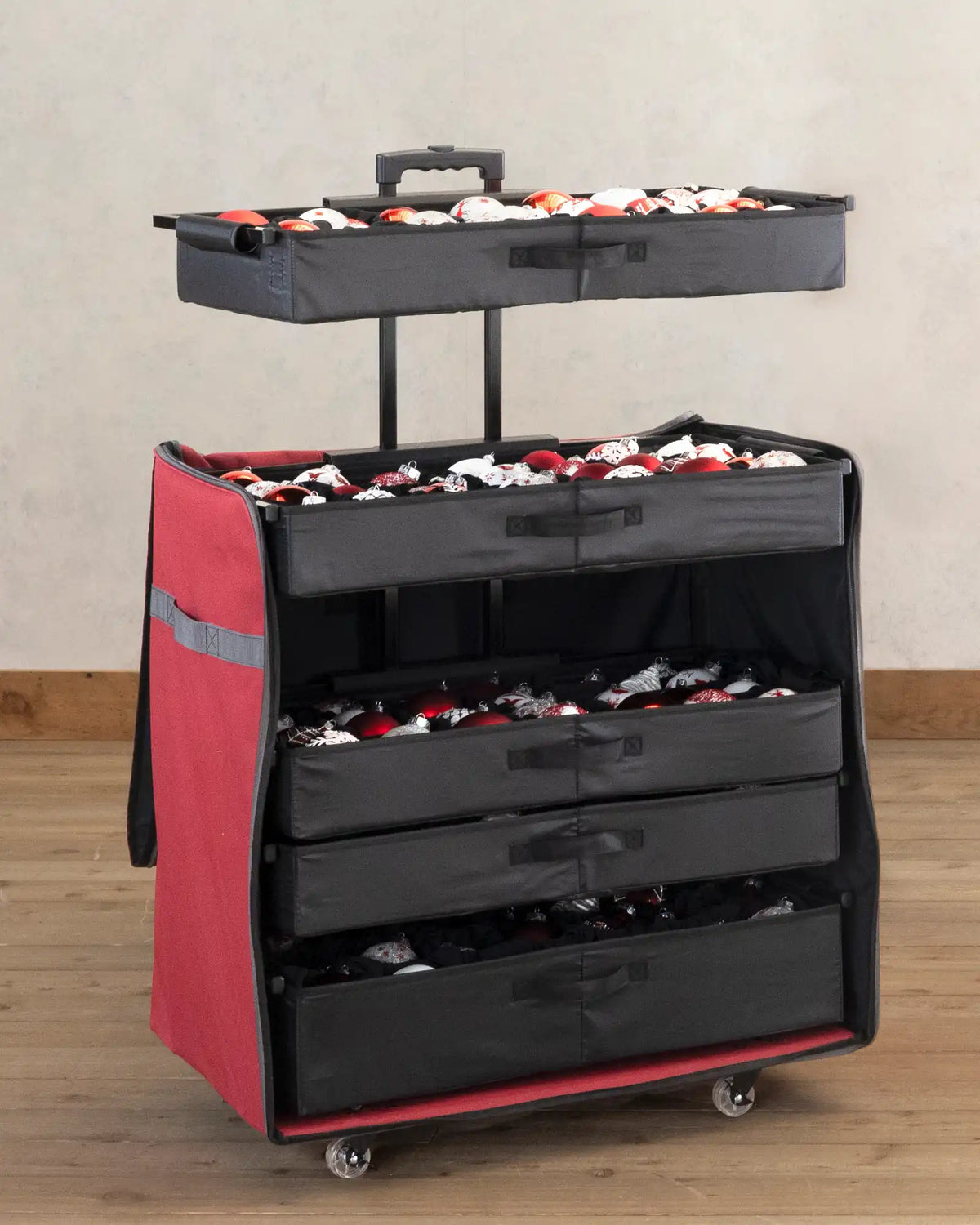 Deluxe Telescoping Rolling Ornament Chest