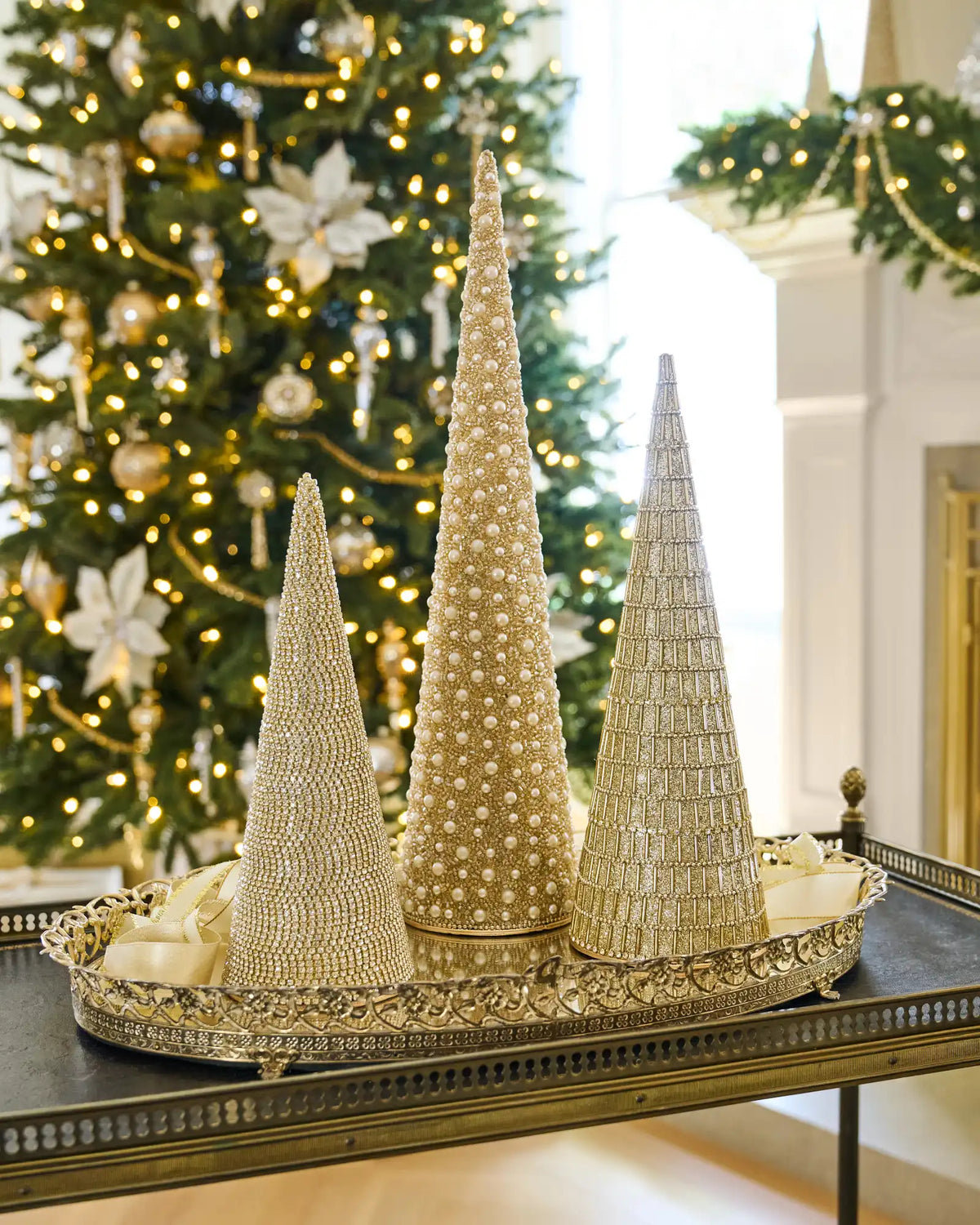 Beaded Tabletop Trees