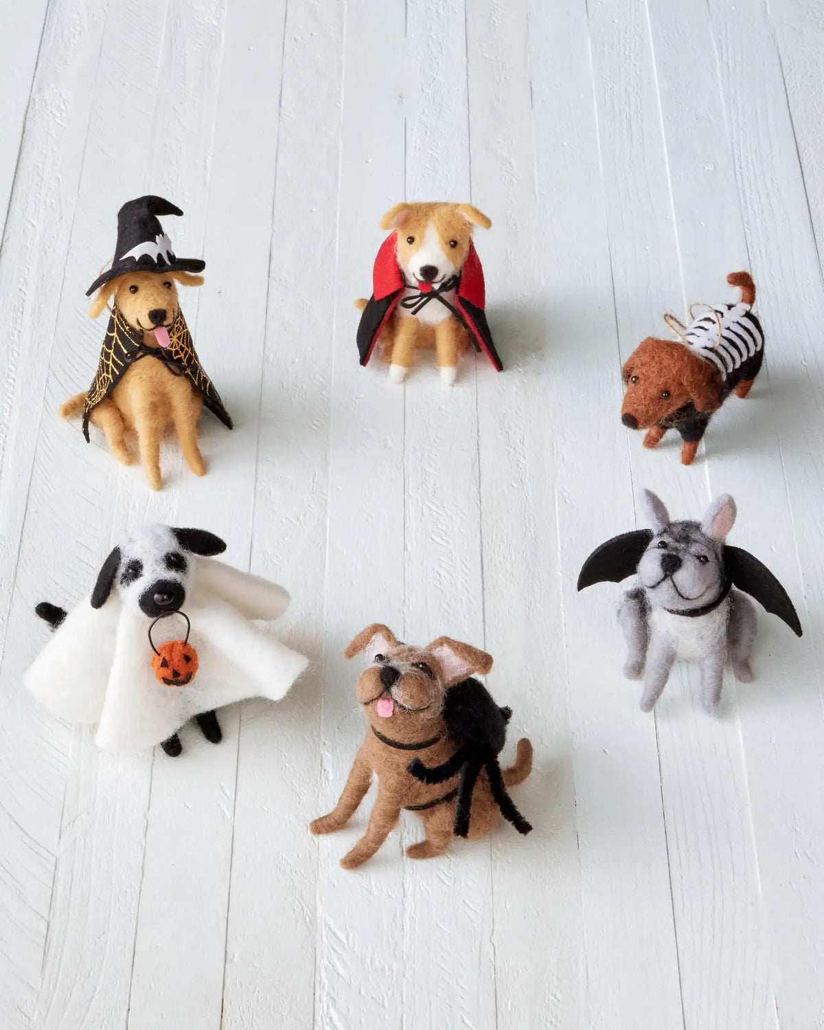 Trick-or-Treat Halloween Felt Ornament Collection