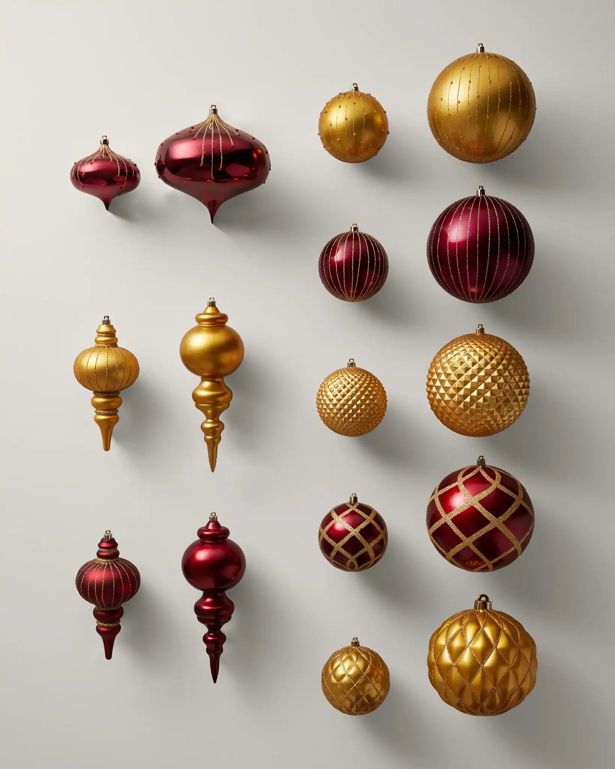 Royal Burgundy Shatter-Resistant Ornaments