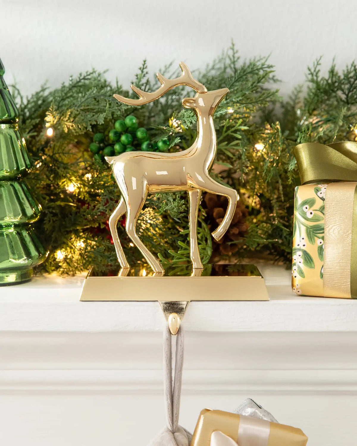 Prancer Christmas Stocking Holders