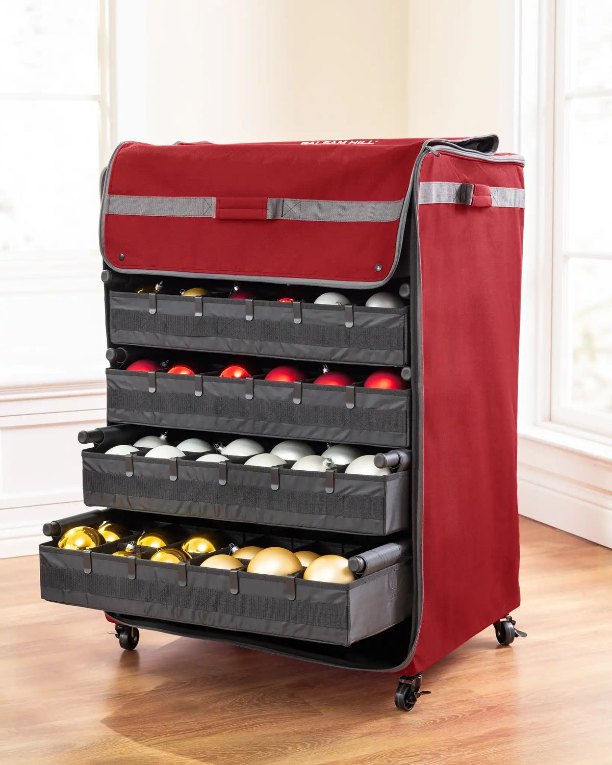 Deluxe Rolling Ornament Chest