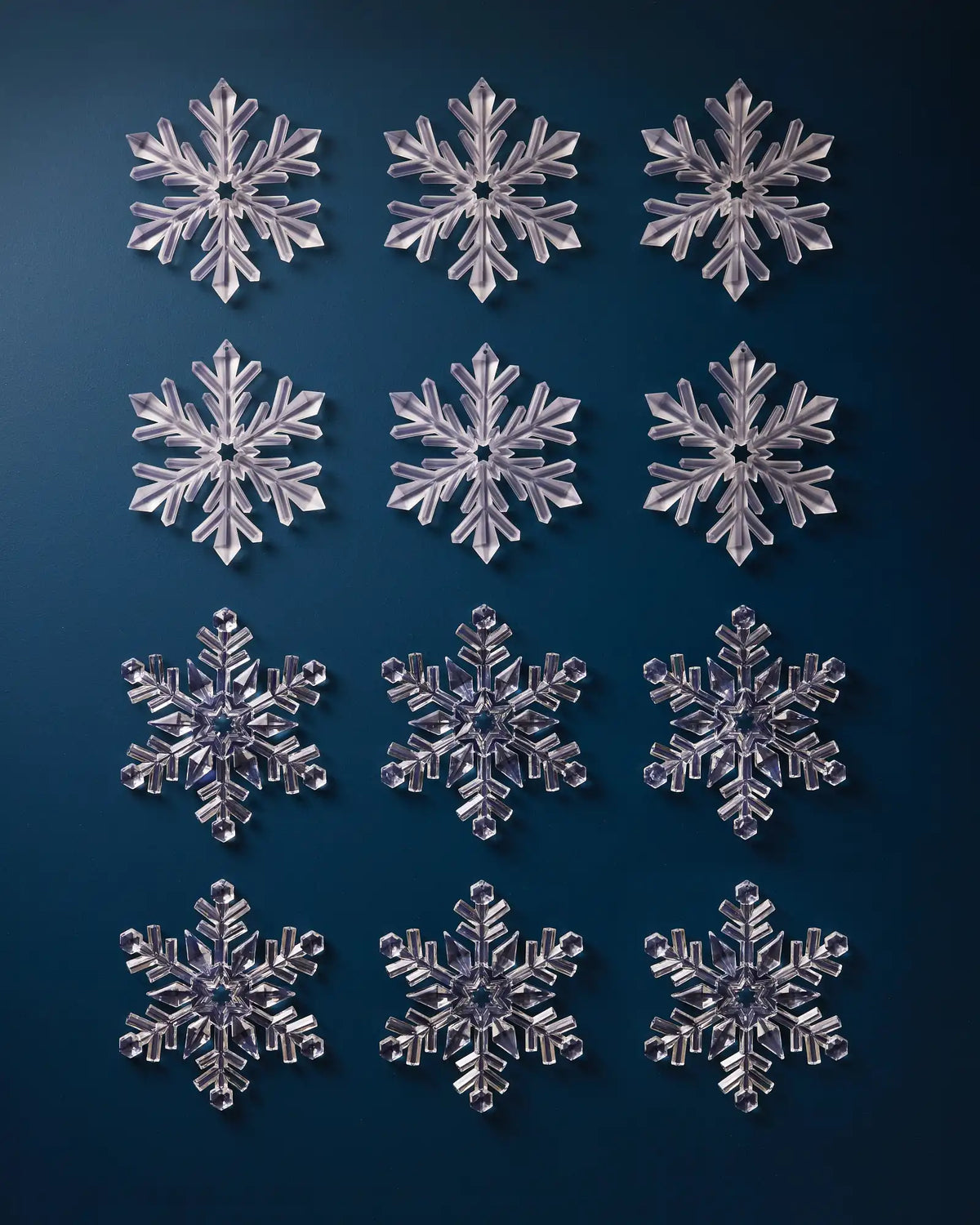 Snowflake Shatter-Resistant Ornaments